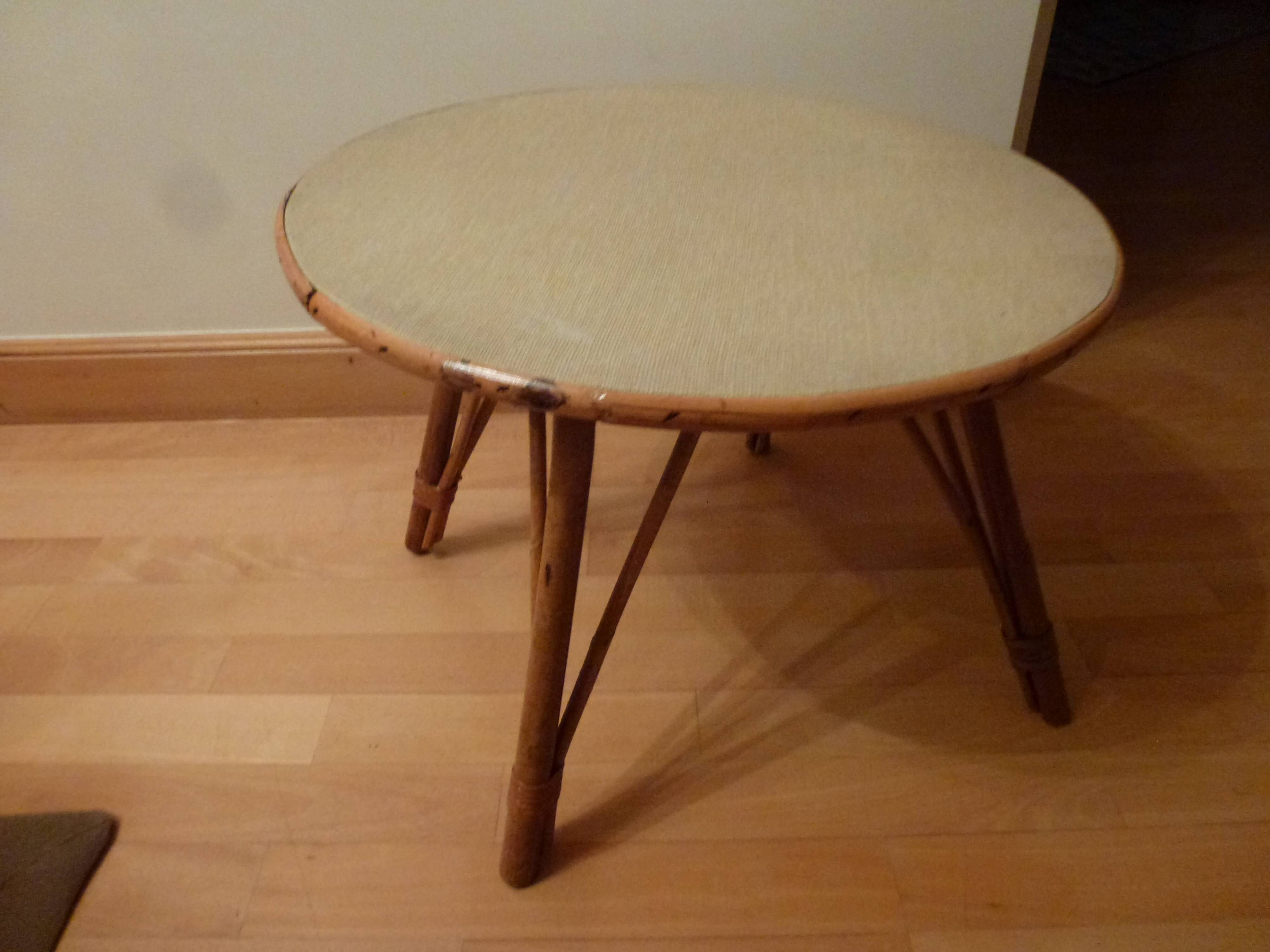 rattan coffee table
