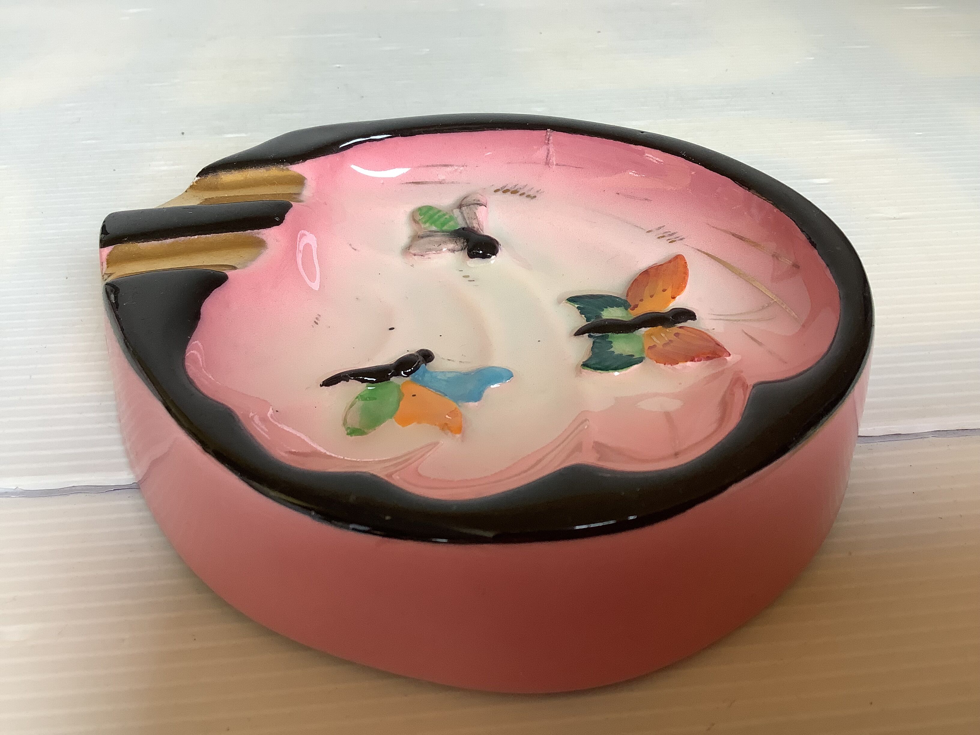 Ashtray with butterflies Cerdazur Monaco