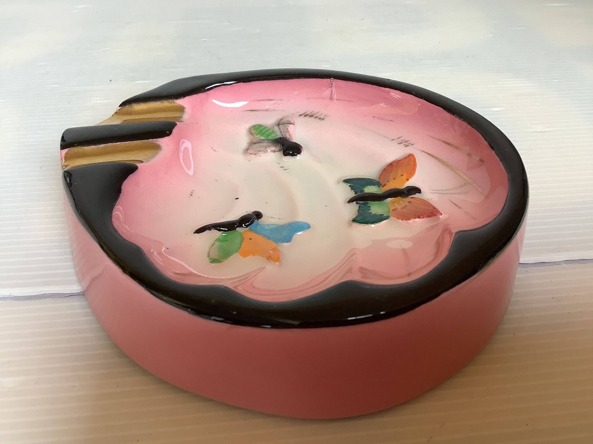 Ashtray with butterflies Cerdazur Monaco
