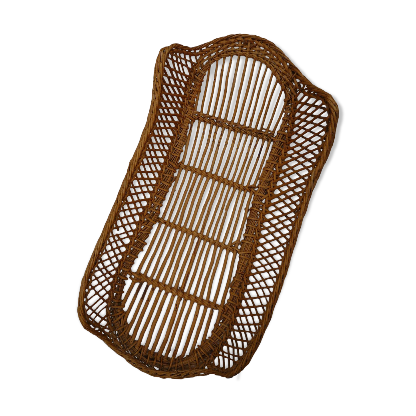 Small basket / rattan pod, 50s
