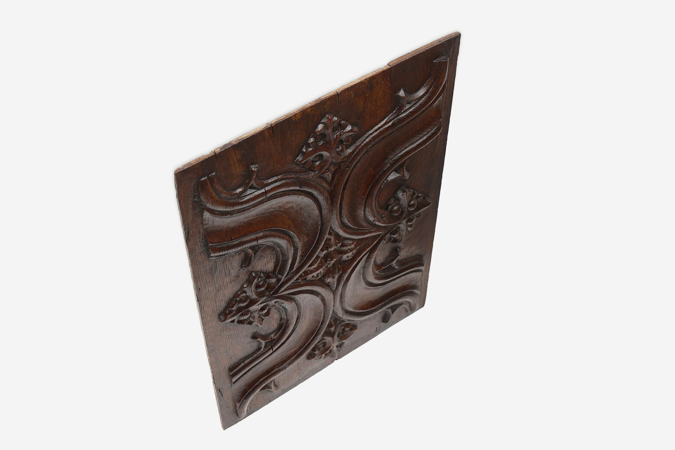 Gothic Oak Sculpted Panel, Belgium, 16th century