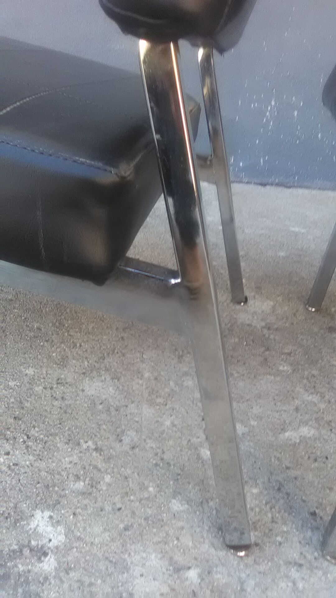 Pair of vintage skai armchairs