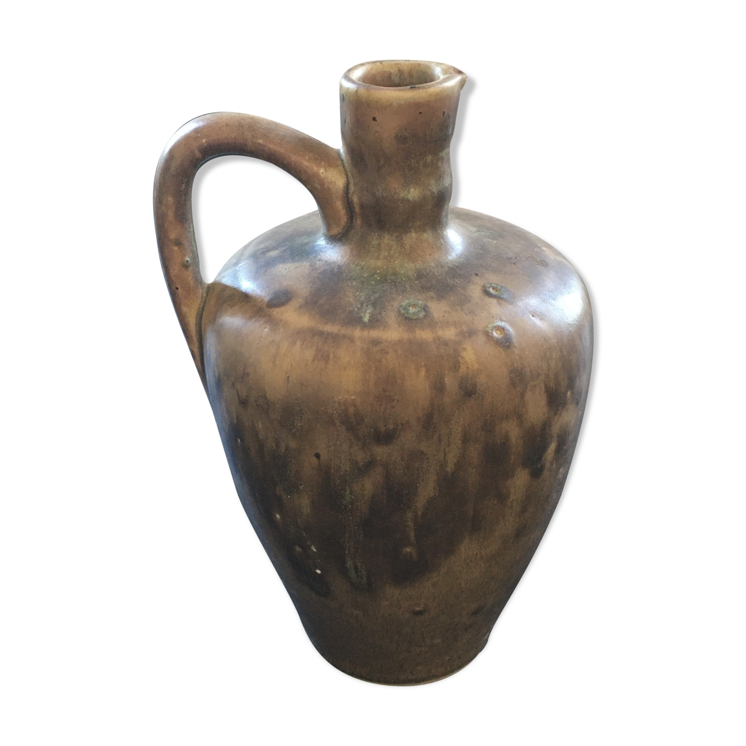 Flamed beige pitcher jug