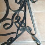 Gate wrought iron plants