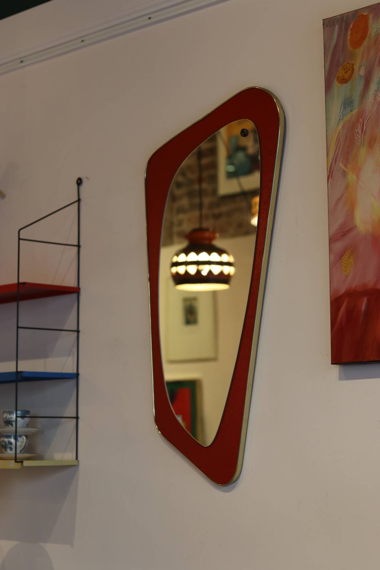Grand miroir rétroviseur vintage
