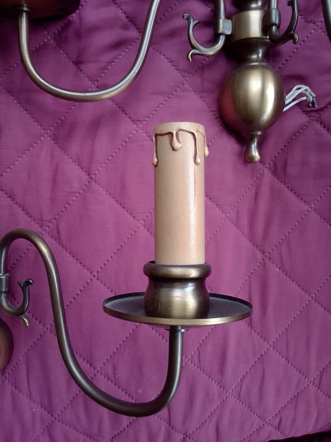 3 double brass appliques