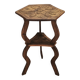 Circa 1900 Central European Hand-Carved Beech Side Table