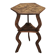Circa 1900 Central European Hand-Carved Beech Side Table