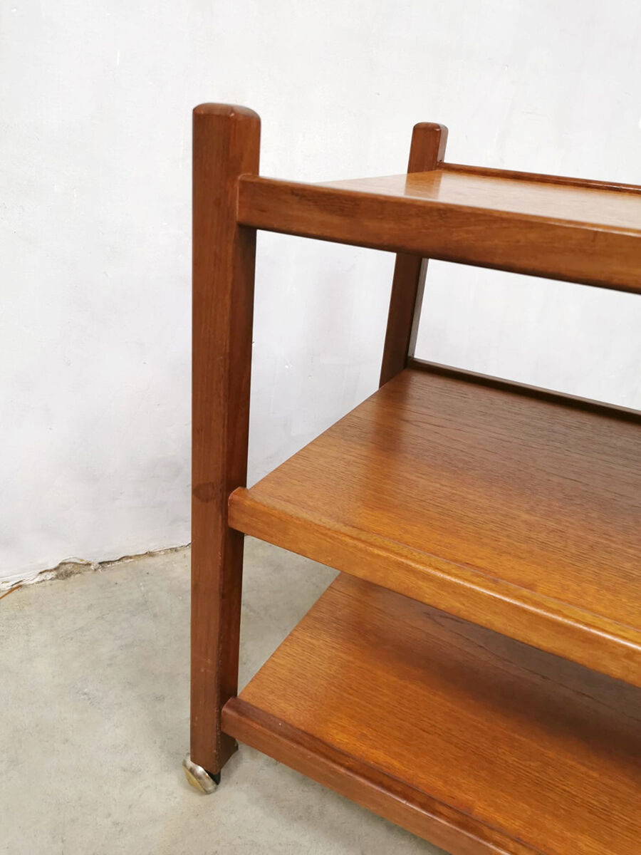 Midcentury Danish teak serving trolley