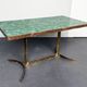 Coffee table with malachite top and brass frame, France, 1950s