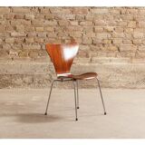 Chairs series 7, No.3107 by Arne Jacobsen for Fritz Hansen, teak butterfly, Denmark, circa 1955