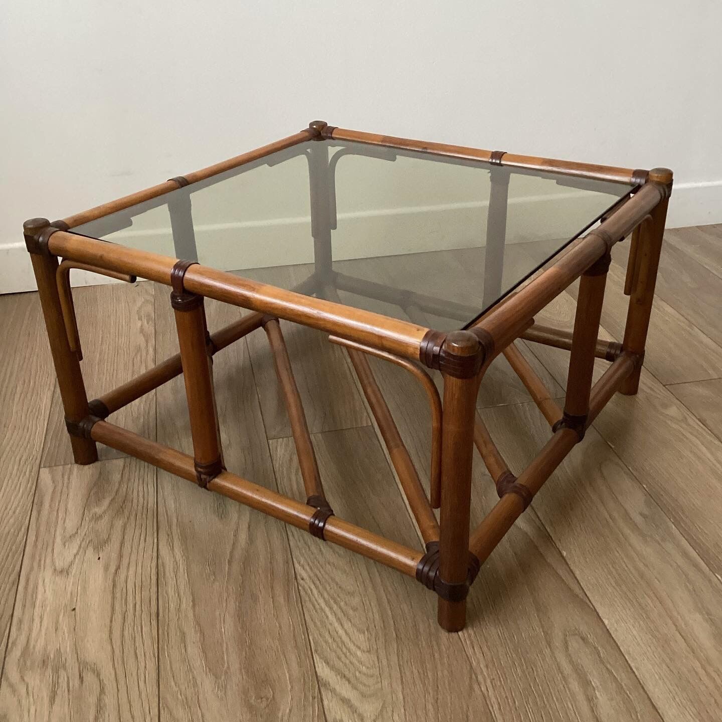 Vintage bamboo coffee table