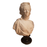 Buste de Marie-Antoinette en porcelaine biscuit, modèle par Félix Lecomte