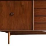 Vintage Scandinavian sideboard in brown teak