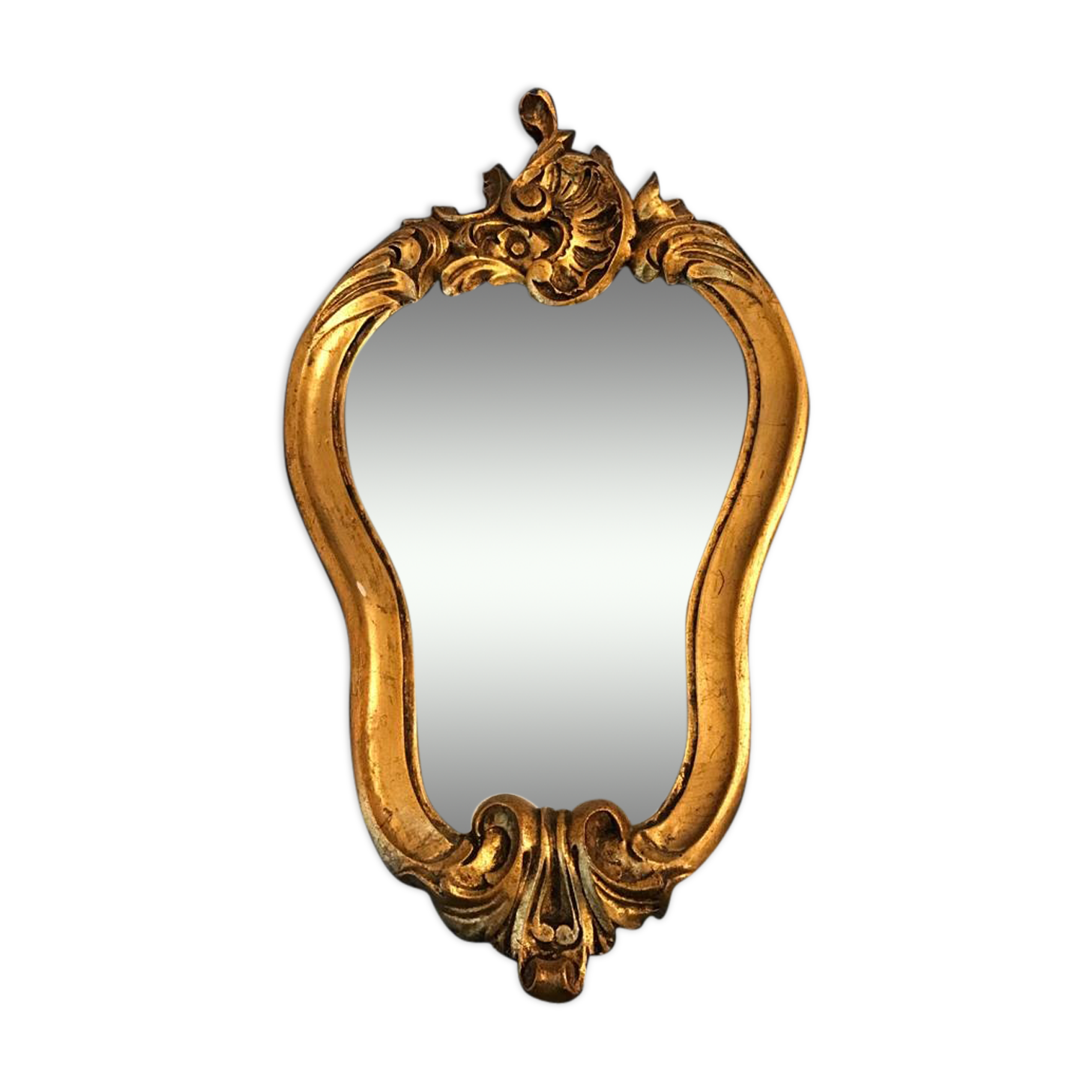 Golden mirror 19x34cm