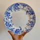 Vintage round dish in iron earth