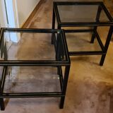 Paire tables d'appoint Pierre Vandel Paris