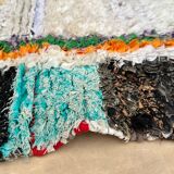 Tapis Boucherouite - 121 x 226 cm