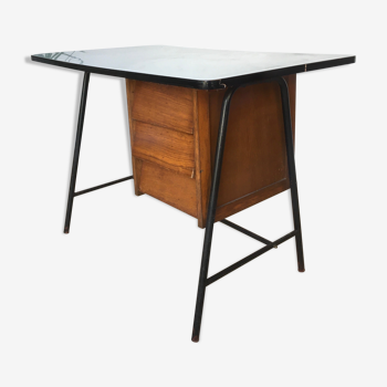 Bureau vintage moderniste pied compas