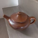 Old stoneware teapot