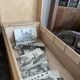 Set of 2 wooden plug boxes