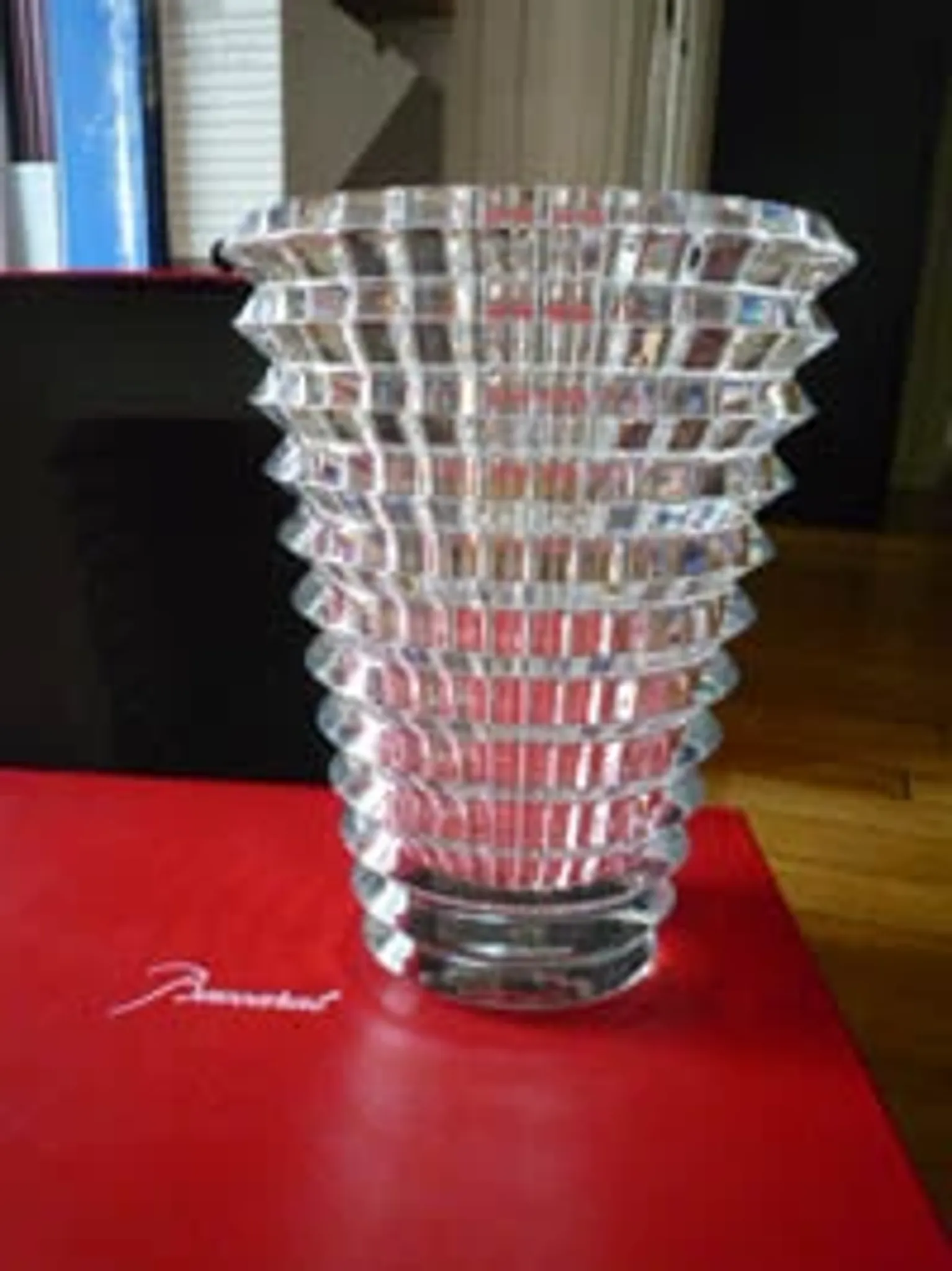 Vase eye oval baccarat 24 cm crstal transparent