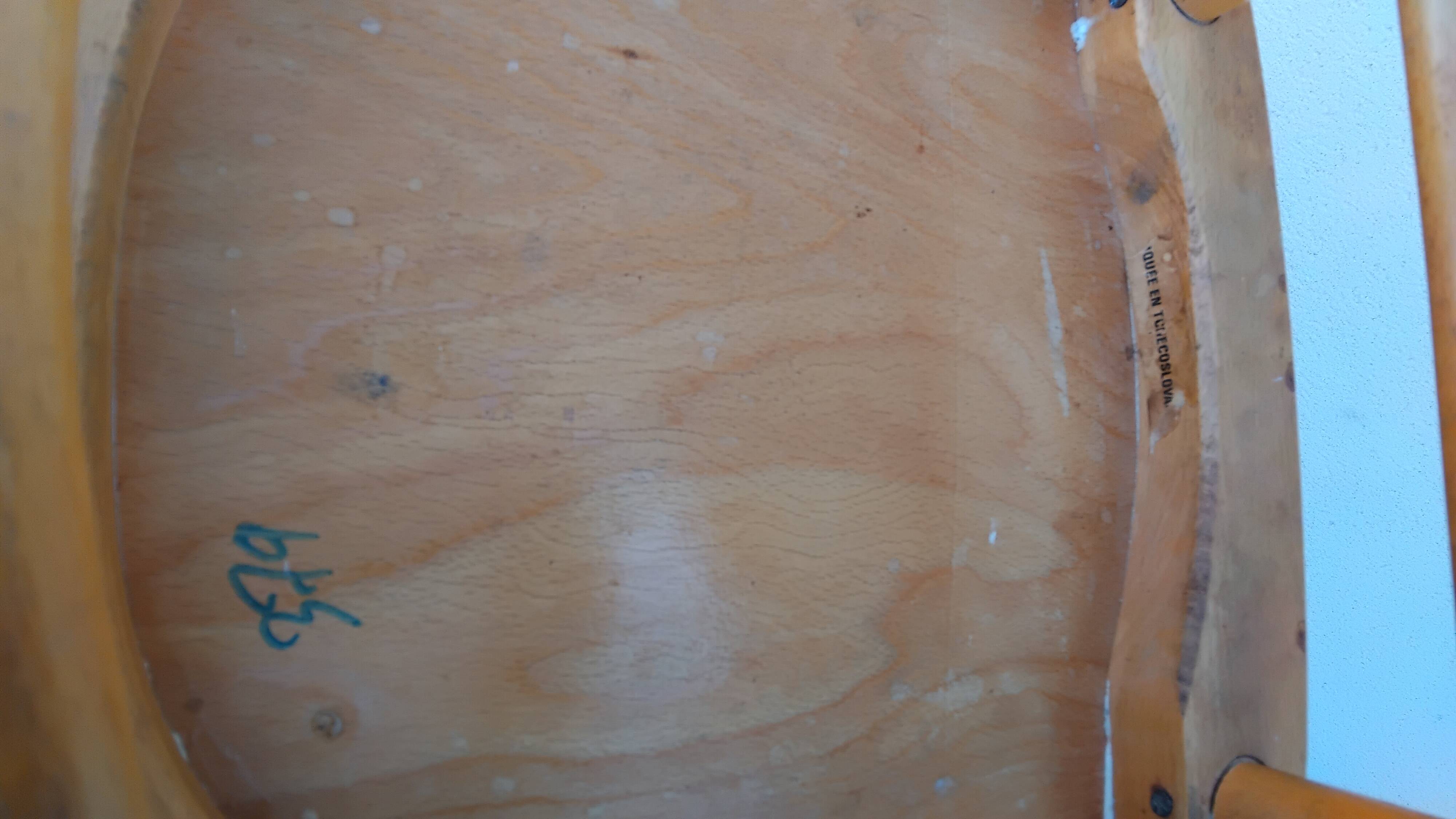 2 light bistro chairs thonet stamped czechoslovakia vintage