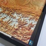 Framed Satellite Photograph - Landsat Image 1980, 42 x 42 cm
