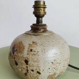 Vintage enamelled stoneware lamp base