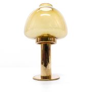 Set of 5 Scandinavian Hans-Agne Jakobsson Claudia model candlesticks in brass