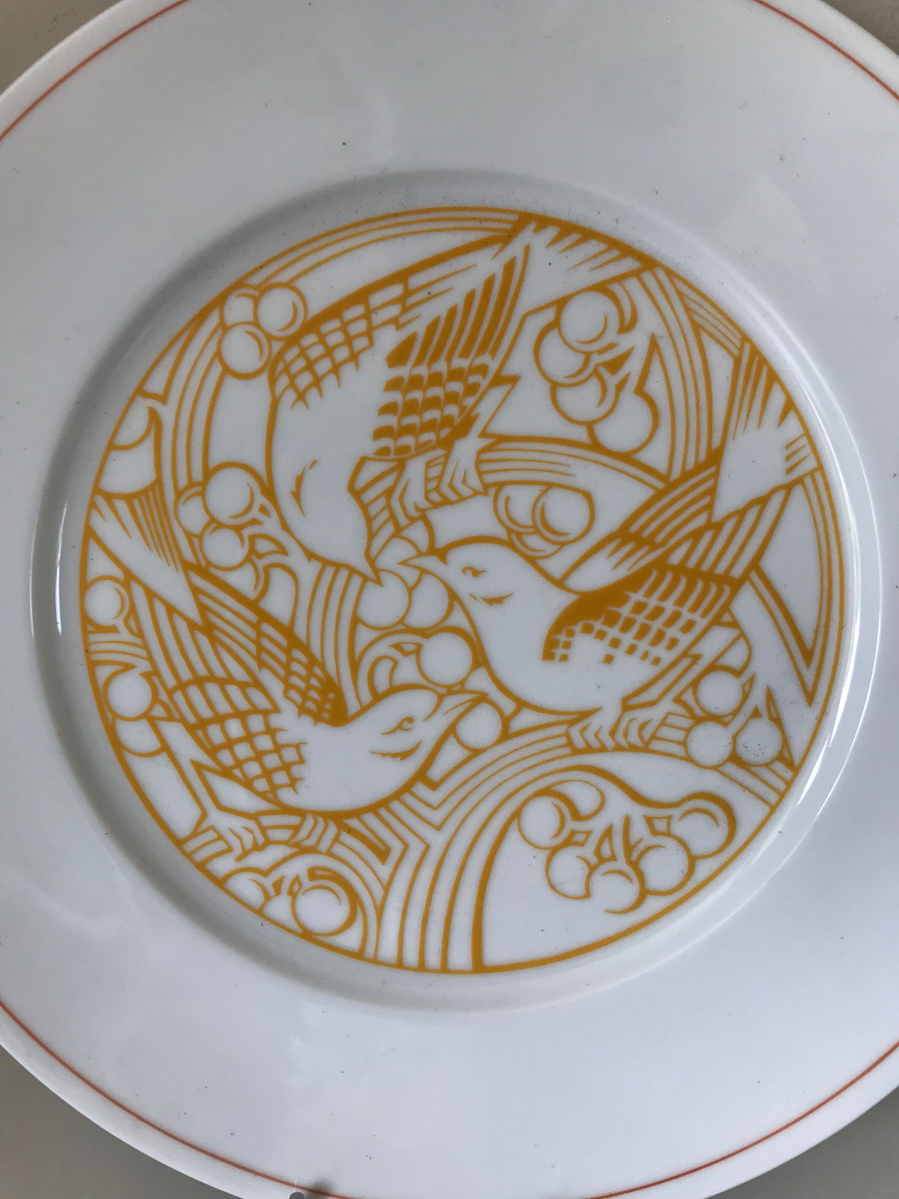 Plate limoge decoration lalique