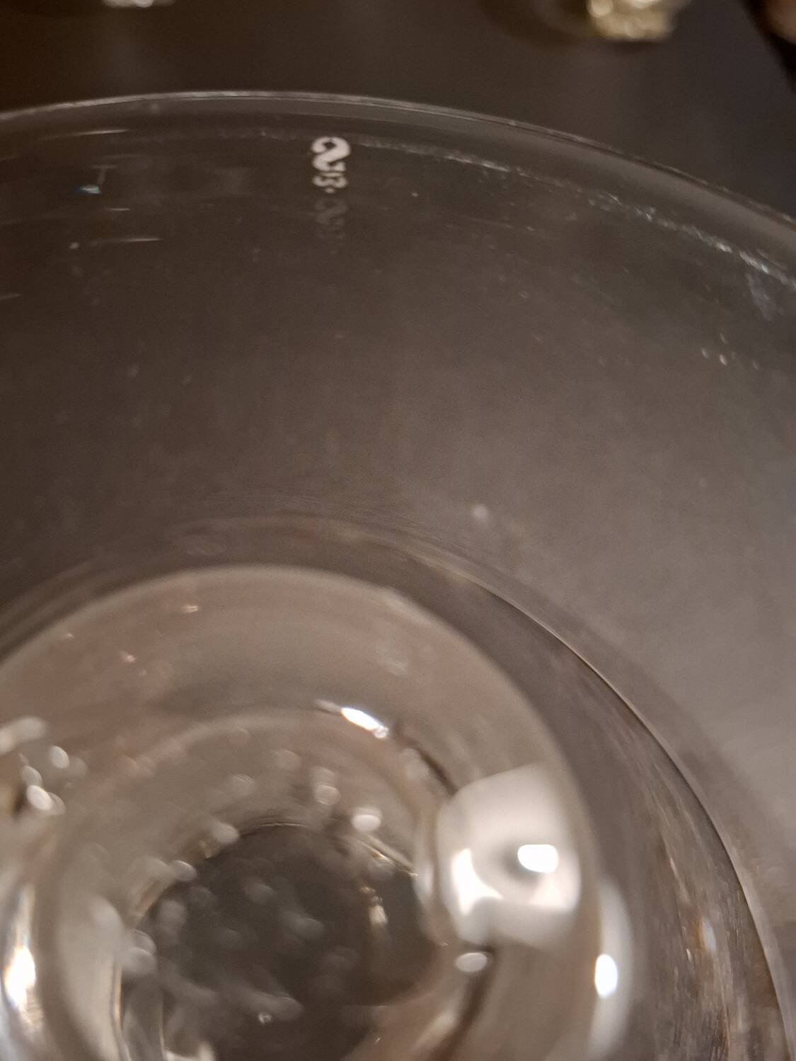 Crystal fruit bowl with 6 small bowls