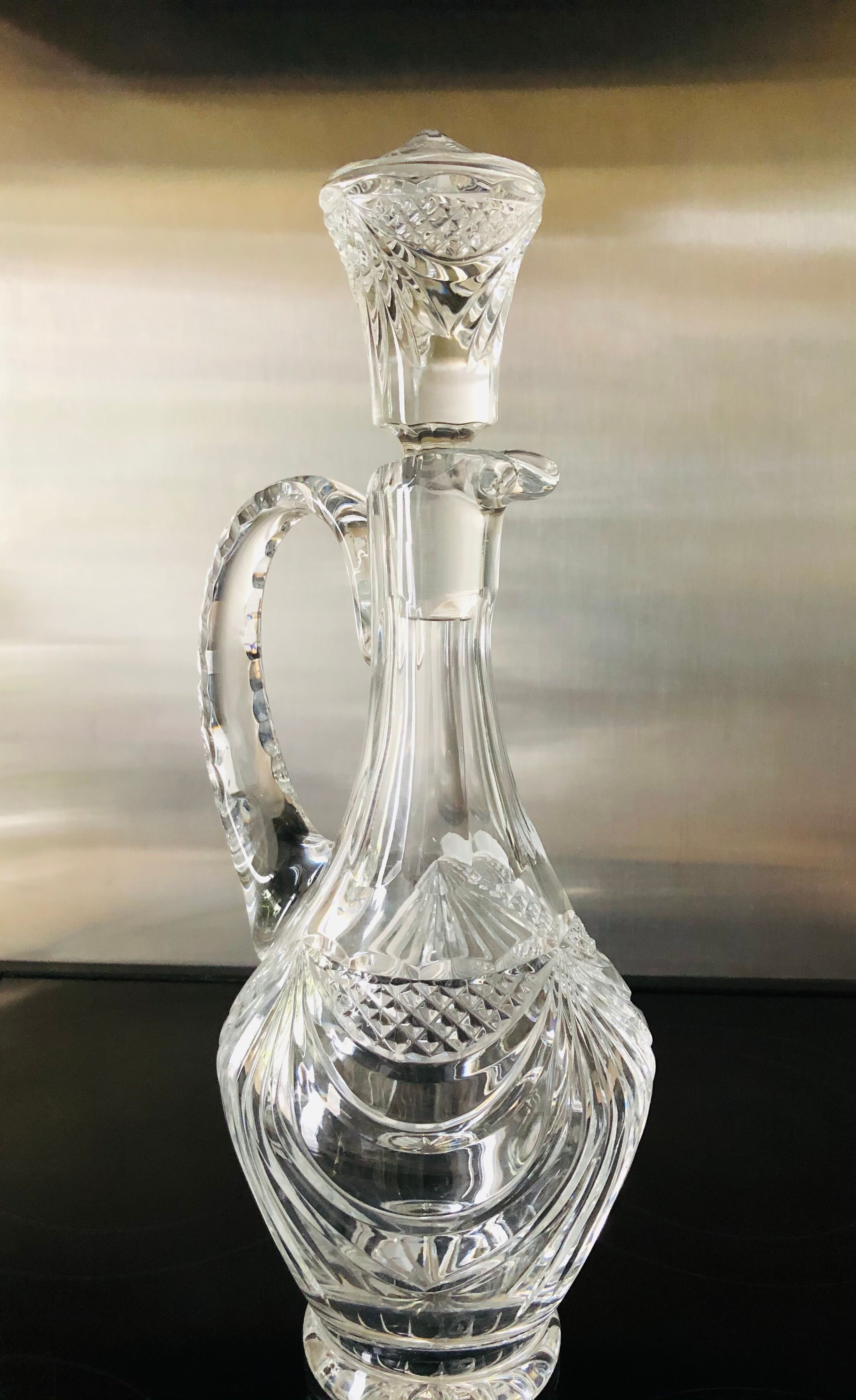 Carafe en cristal taillé
