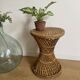 Vintage rattan and cane stool