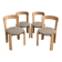 Set of 4 Bruno Rey model 3300 chairs.