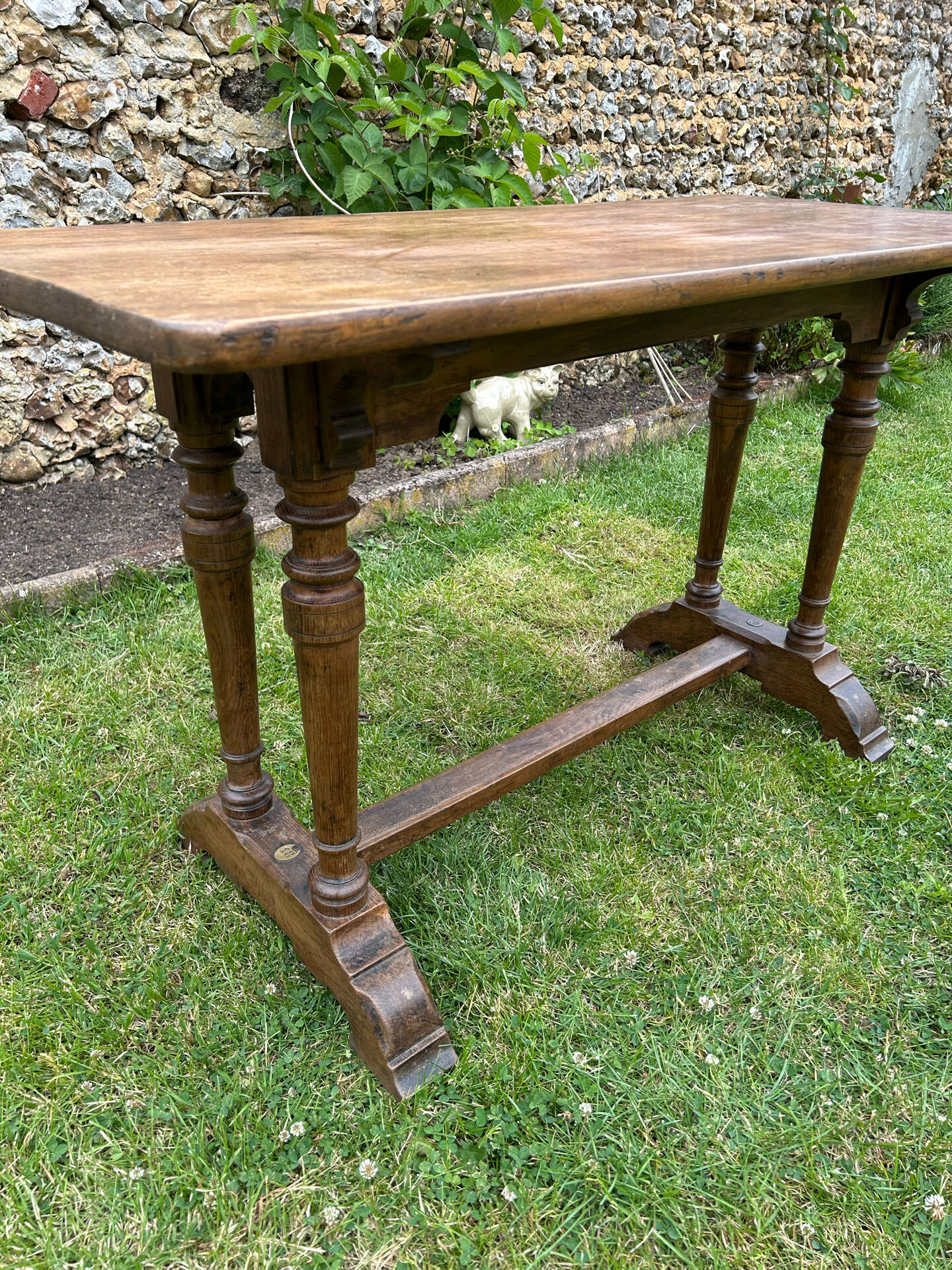Table de bistrot en bois ancienne