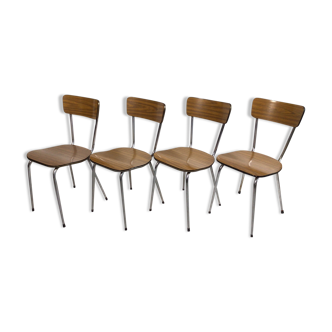 Ensemble de 4 chaises de salle à manger Formica