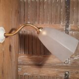 Art deco swan neck wall light