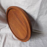 Round wooden cutting board
