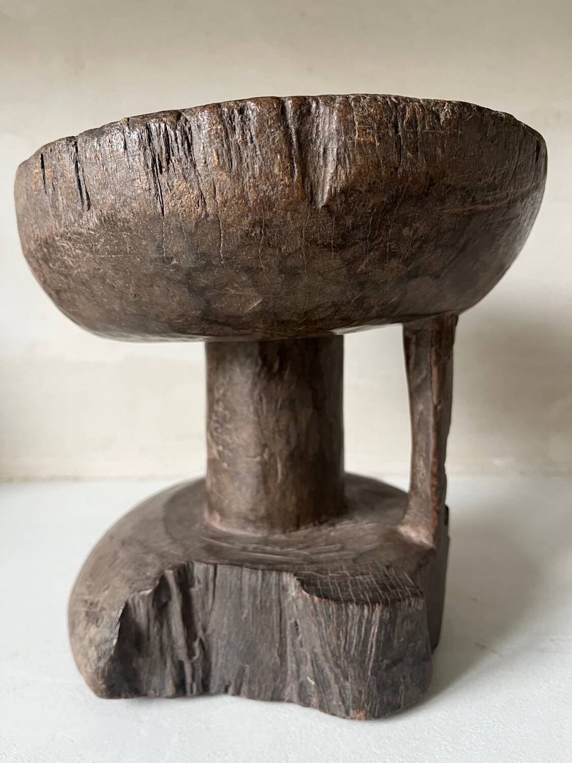 African folk art stool