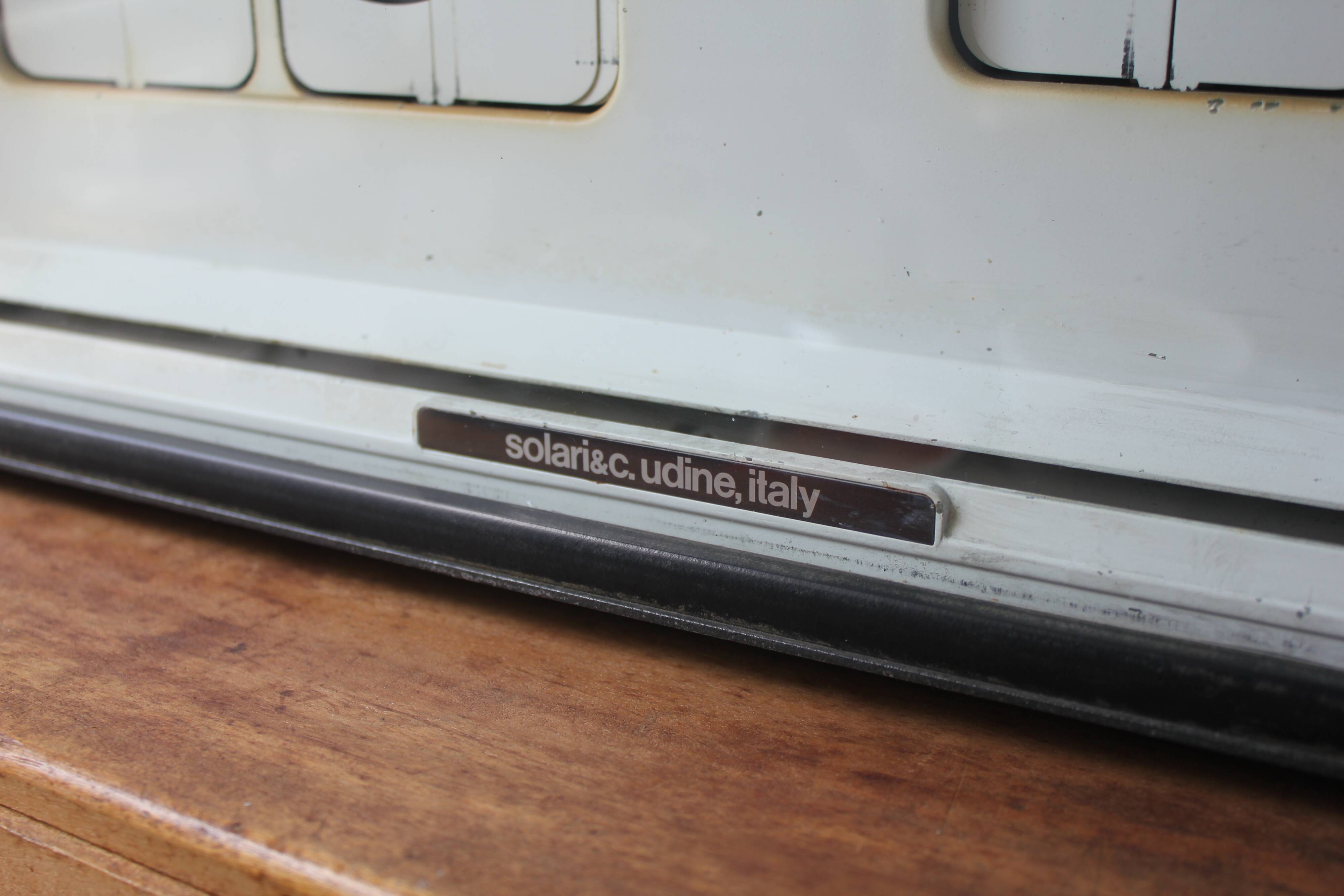 Vintage Clock Solari Udine, 1960