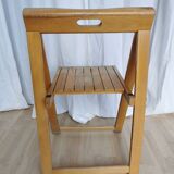 Vintage Trieste Folding Wooden Chair by Aldo Jacober, 1970s