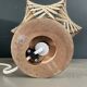 Paire de lampes vintage abat-jour fil tendu