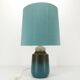 Scandinavian blue ceramic lamp Tilgmans Keramik 1960