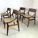 Set table and chairs in palisander