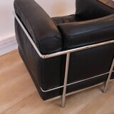 "LC2" armchair by Le Corbusier, Charlotte Perriand for Cassina