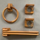 Pine bathroom accessories