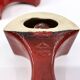 3 red ceramic candlesticks • Cari Zalloni • Steuler • 1970
