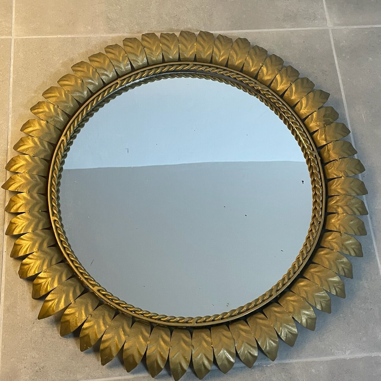 Mirror round italian sun 50's