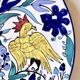 Pair of decorative ceramic plates from Nabeul, 1960s-1970s.